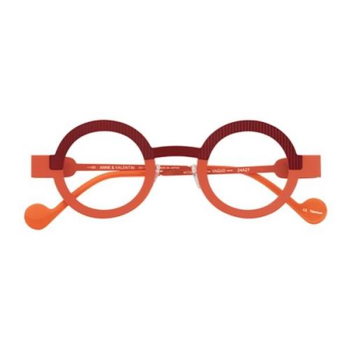 Anne & Valentin Stiliga Glasögon för Modern Look Orange, Unisex