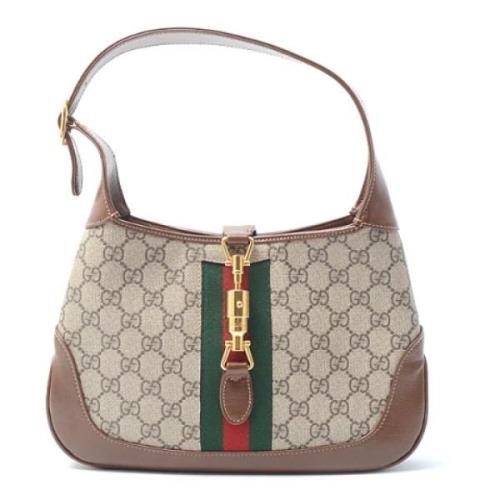 Gucci Vintage Pre-owned Canvas gucci-vskor Beige, Dam