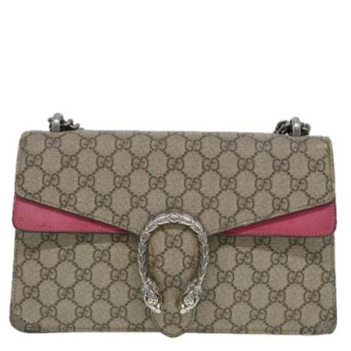 Gucci Vintage Pre-owned Canvas gucci-vskor Beige, Dam