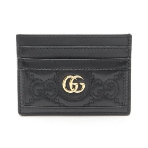 Gucci Vintage Pre-owned Laeder plnbcker Black, Herr