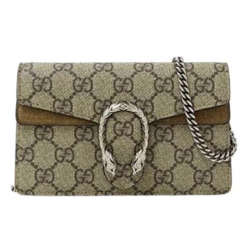 Gucci Vintage Pre-owned Canvas gucci-vskor Beige, Dam