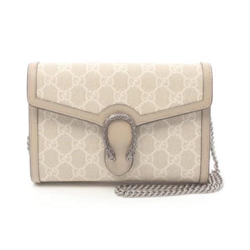 Gucci Vintage Pre-owned Canvas handvskor Beige, Dam