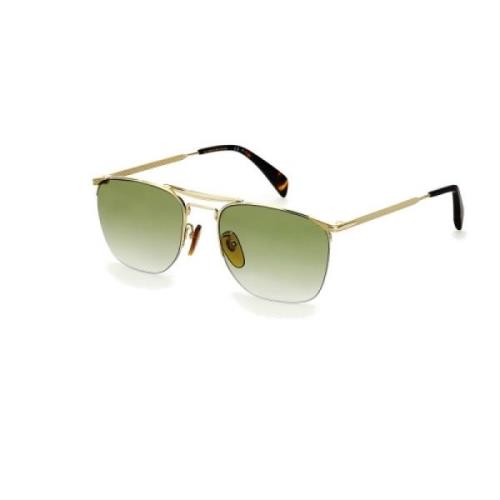 Eyewear by David Beckham Gyllene Metall Solglasögon Yellow, Herr