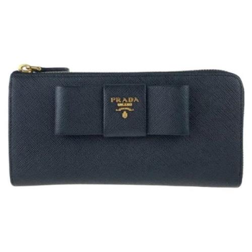 Prada Vintage Pre-owned Laeder plnbcker Black, Dam