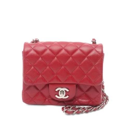 Chanel Vintage Pre-owned Laeder axelremsvskor Red, Dam