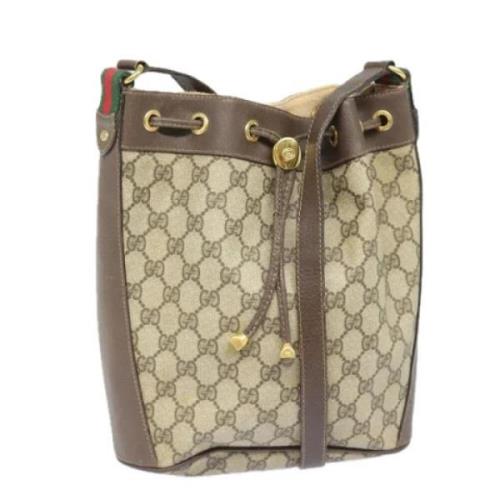 Gucci Vintage Pre-owned Laeder gucci-vskor Beige, Dam