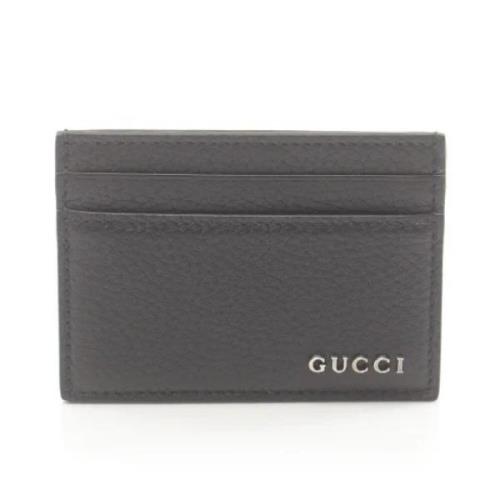 Gucci Vintage Pre-owned Laeder plnbcker Black, Herr