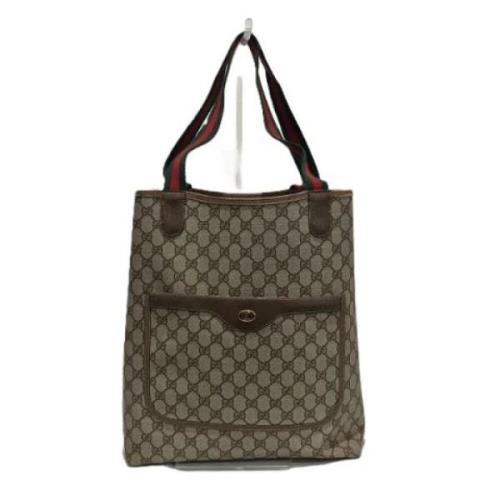 Gucci Vintage Pre-owned Canvas totevskor Brown, Dam