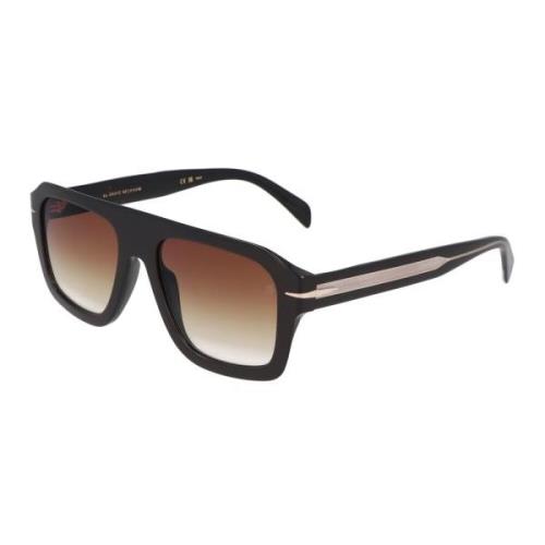 Eyewear by David Beckham Ikonisk Retrostil Solglasögon Black, Unisex