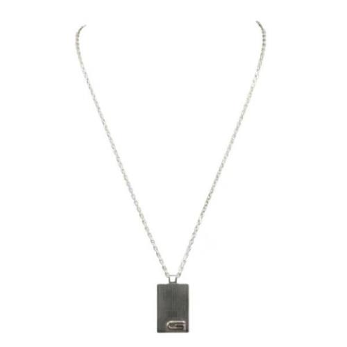 Gucci Vintage Pre-owned Silver halsband Gray, Dam