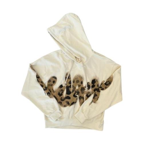 Disclaimer Damhoodie, bomull, stil 24Ids54688 White, Dam