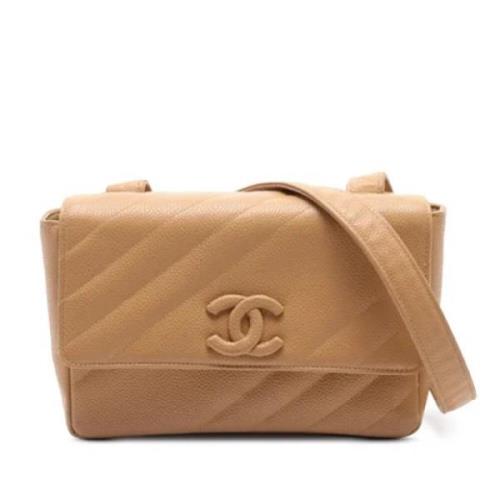 Chanel Vintage Pre-owned Laeder axelremsvskor Brown, Dam