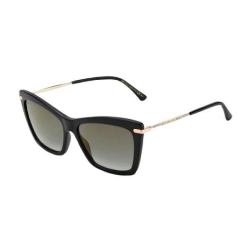 Jimmy Choo Svart Acetat Dam Solglasögon Black, Dam