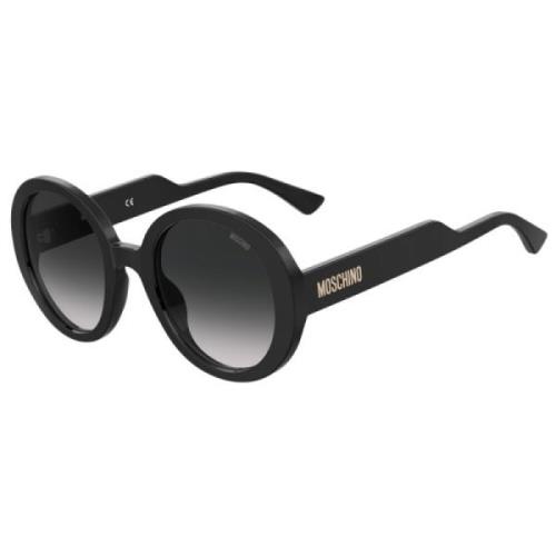 Moschino Svart Acetat Dam Solglasögon Black, Dam