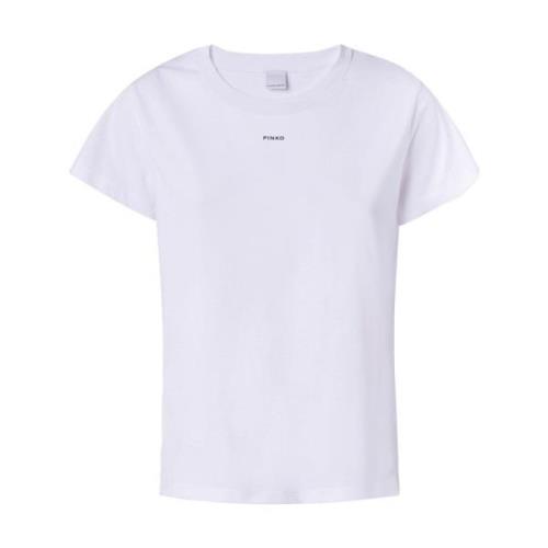 Pinko Casual Bomull T-shirt för Kvinnor White, Dam