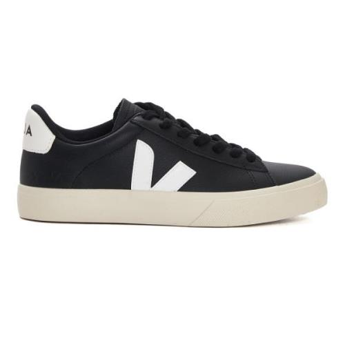 Veja Svart Vit Läder Sneakers Aw24 Black, Dam