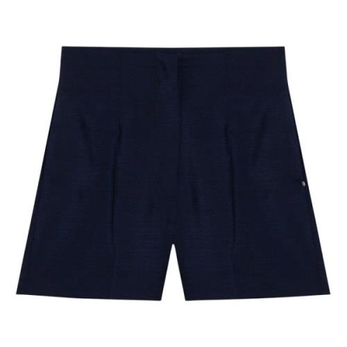 Sportmax Shorts för en stilren look Blue, Dam