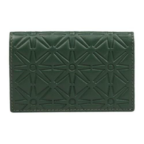 Comme des Garçons Präglad Grön Korthållare Plånbok Green, Unisex