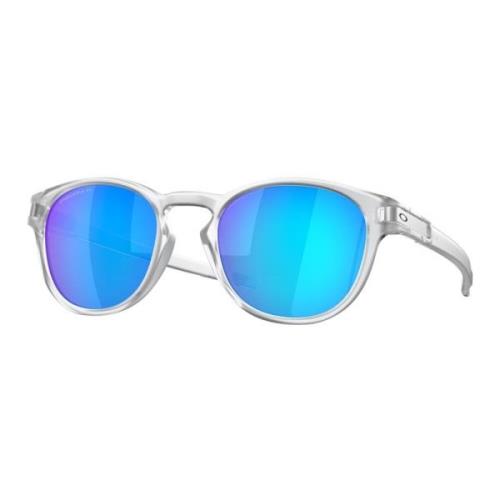 Oakley Matte Crystal Sunglasses with Prizm Sapphire Gray, Herr