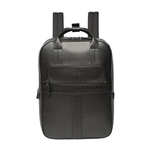 Testoni Firenze Slät Kalvskinn Ryggsäck Black, Unisex