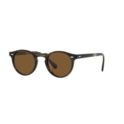 Oliver Peoples Sunglasses Gregory Peck 1962 OV 5456Su Folding Brown, U...