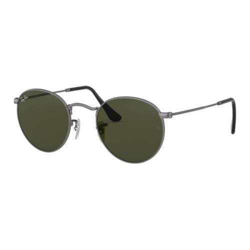 Ray-Ban Klassiska runda metall solglasögon Gray, Unisex