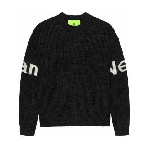 New Amsterdam Surf Association Svart Bomull Crew Knit Tröja Black, Her...