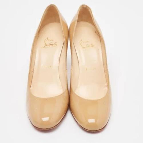 Christian Louboutin Pre-owned Pre-owned Laeder klackskor Beige, Dam