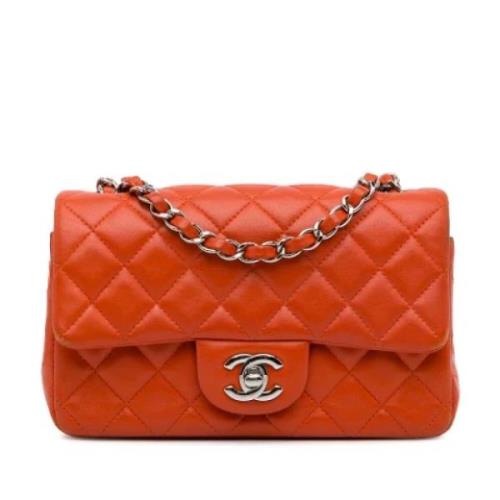 Chanel Vintage Pre-owned Laeder crossbodyvskor Orange, Dam