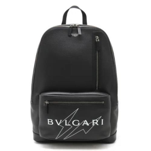 Bvlgari Vintage Pre-owned Laeder ryggsckar Black, Herr