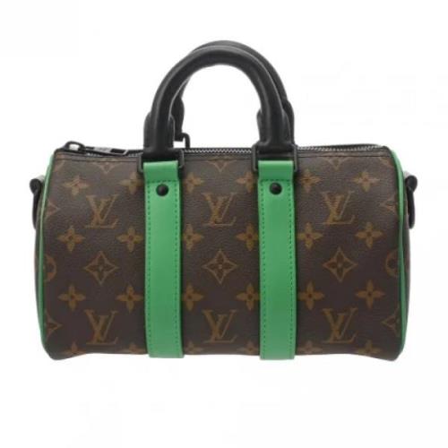 Louis Vuitton Vintage Pre-owned Canvas resvskor Green, Herr