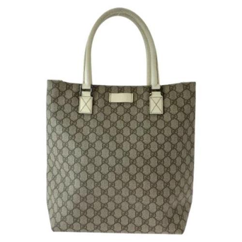 Gucci Vintage Pre-owned Canvas totevskor Beige, Dam