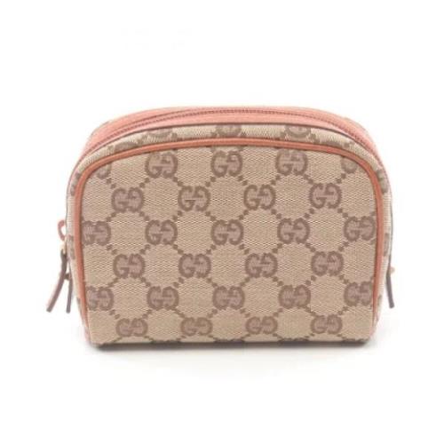 Gucci Vintage Pre-owned Canvas gucci-vskor Beige, Dam