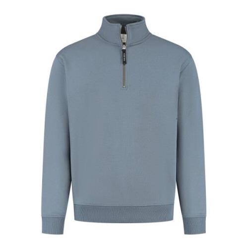 Pure Path Half-Zip Wordmark Sweater Blue, Herr