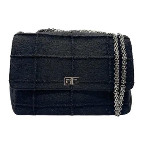 Chanel Vintage Pre-owned Filt chanel-vskor Black, Dam