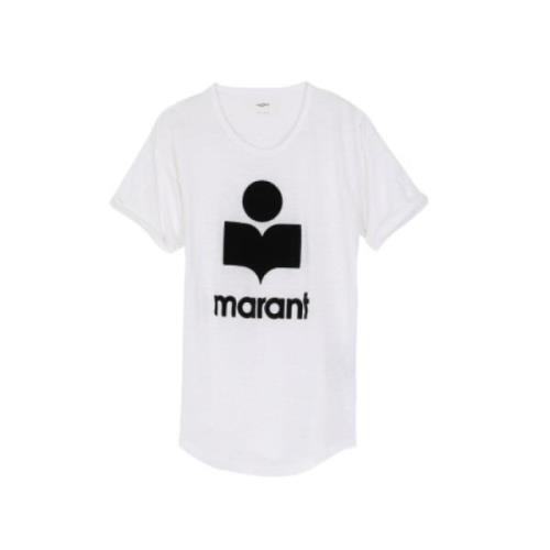 Isabel Marant Linne T-shirt med korta ärmar White, Dam