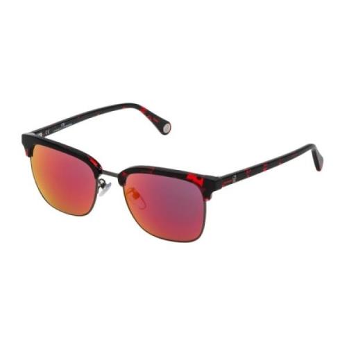 Carolina Herrera Brun och röd unisex solglasögon Multicolor, Unisex