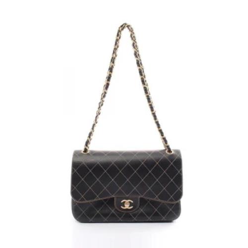 Chanel Vintage Pre-owned Laeder axelremsvskor Black, Dam