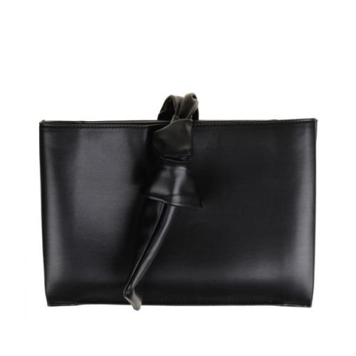 Liviana Conti Lyxig Modern Clutch med Raffinerade Detaljer Black, Dam