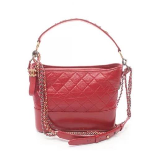 Chanel Vintage Pre-owned Laeder axelremsvskor Red, Dam