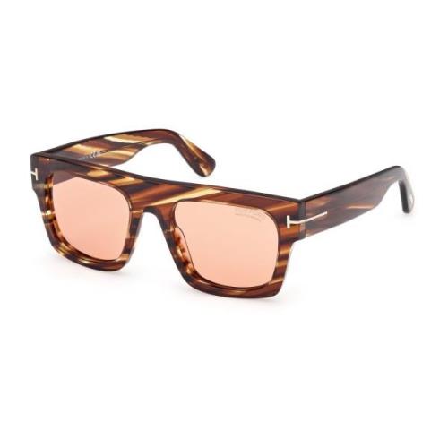 Tom Ford Stiliga solglasögon Ft0711 Fausto modell Brown, Herr