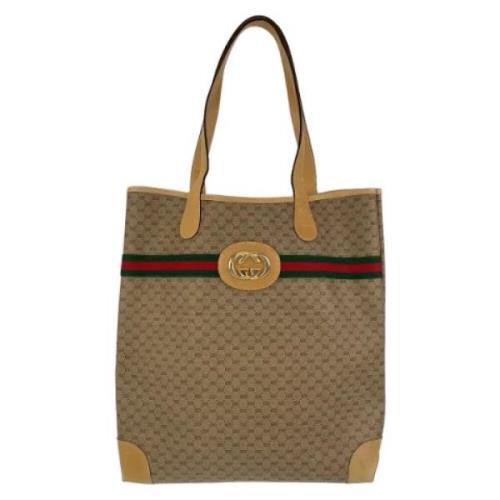 Gucci Vintage Pre-owned Canvas totevskor Brown, Herr