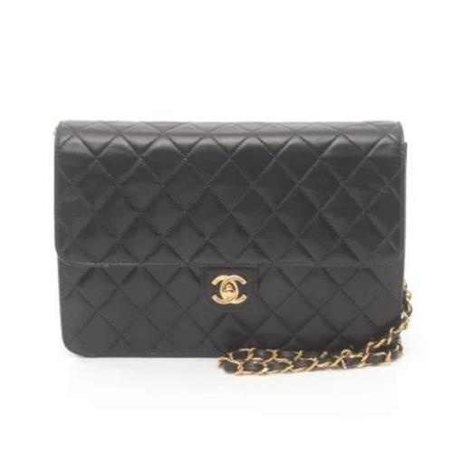 Chanel Vintage Pre-owned Laeder axelremsvskor Black, Dam