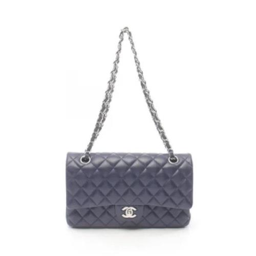 Chanel Vintage Pre-owned Laeder axelremsvskor Blue, Dam