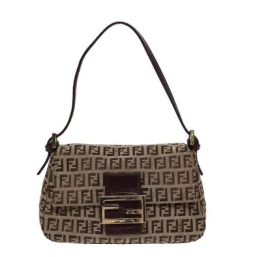 Fendi Vintage Pre-owned Canvas fendi-vskor Brown, Dam