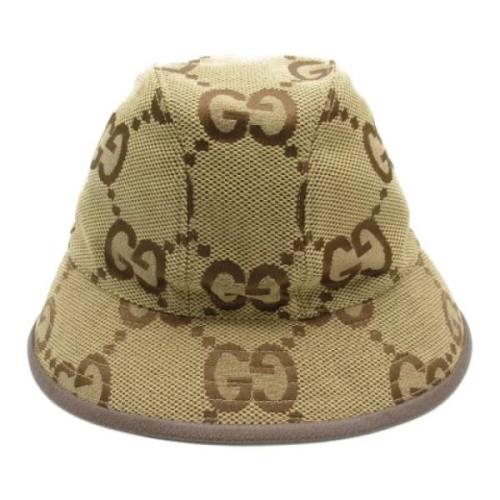 Gucci Vintage Pre-owned Canvas hattar-och-kepsar Beige, Herr