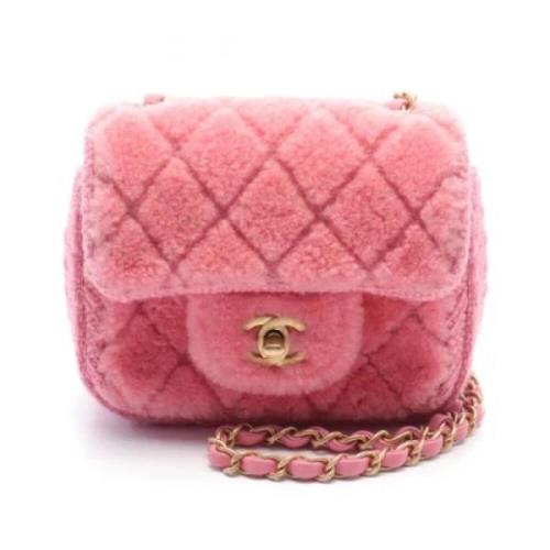 Chanel Vintage Pre-owned Tyg axelremsvskor Pink, Dam