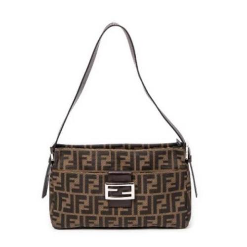 Fendi Vintage Pre-owned Canvas fendi-vskor Brown, Dam