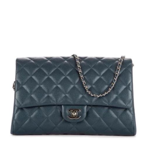 Chanel Vintage Pre-owned Laeder chanel-vskor Blue, Dam