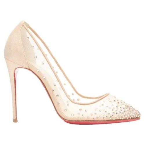 Christian Louboutin Pre-owned Pre-owned Plast klackskor Beige, Dam